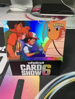 Invitation #13 Topps Blue Label Pokemon Mewtwo Strikes Back Holo RAINBOW Foil - Image 1