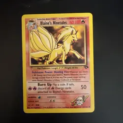 Pokemon Blaine's Ninetales Gym Challenge Rare Unlimited Card 21/132 English - Image 1