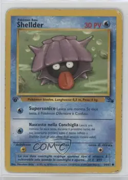 Shellder Italian 1st Ed. Pokemon Fossil #54 1999 - Image 1