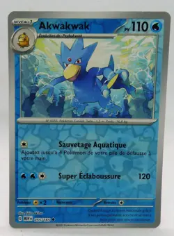Carte Pokemon Akwakwak 055/165 Holo Reverse MEW Ecarlate Violet 151 FR NEUF - Image 1