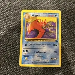 Pokemon TCG Kingler 38/62 Fossil - Image 1