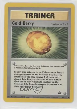 Gold Berry Pokemon Neo Genesis #93 2000 - Image 1