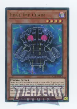 Yugioh Edge Imp Chain BLCR-EN078 Ultra Rare 1st Edition Near Mint - Image 1