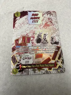 One Piece Card Red Hawk OP11.114 Full Art Gum Gum Fire Fist - Image 1