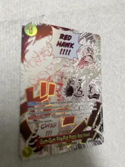 One Piece Card Red Hawk OP11.114 Full Art Gum Gum Fire Fist - Image 3