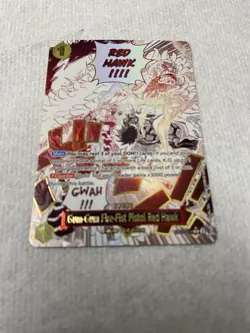 One Piece Card Red Hawk OP11.114 Full Art Gum Gum Fire Fist - Image 4