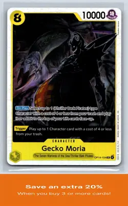 The Azure Sea's Seven #OP14-104 Gecko Moria Foil - Image 1