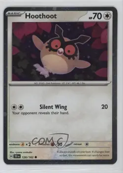Hoothoot (Cosmos Holo) Pokemon SV05: Temporal Forces #126 - Image 1