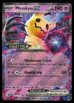 Mimikyu ex 069/159 Holo Journey Together Stamped Promo Pokemon Card - Image 1