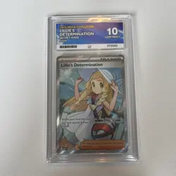 Lillie's Determination Mega Evolution Holo Card 169/132 ACE 10 GEM MINT - Image 1