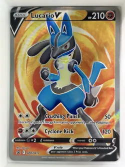 Lucario V SWSH213 SWSH: Sword & Shield Promo Cards Holo - Image 1