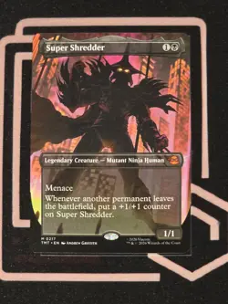 Super Shredder Borderless 0217 MTG Teenage Mutant Ninja Turtles - NON FOIL - Image 1