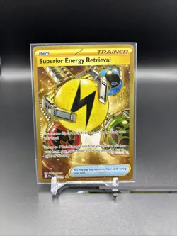 Pokemon Superior Energy Retrieval Paldea Evolved Gold Secret Rare Holo 277/193 - Image 1