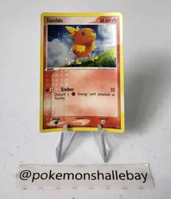 Torchic 017 - Pokemon Promo Wizards Black Star *DMG* Holo Pokemon Card - Image 1
