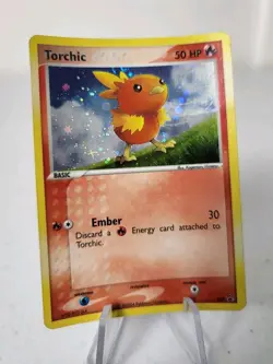 Torchic 017 - Pokemon Promo Wizards Black Star *DMG* Holo Pokemon Card - Image 2
