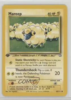 Mareep 1st Ed. Pokemon Neo Genesis #65 2000 - Image 1