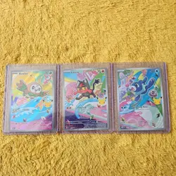 Pokemon TCG Rowlet Litten Popplio MEP 045 044 043 First Partner Promo Pack Fresh - Image 1