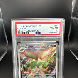 2025 Pokemon Phantasmal Flames Flygon #101 IR EN Graded PSA 10 - Image 2