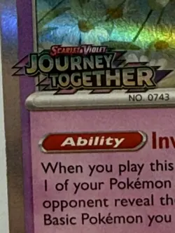 Lillie's Ribombee 183 SV: Journey Together Stamped Promo Pokemon TCG Nice! - Image 2