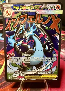Mega Charizard X ex - 023 023 Holo ME: Mega Evolution Promo Pokemon Holo NM - Image 1
