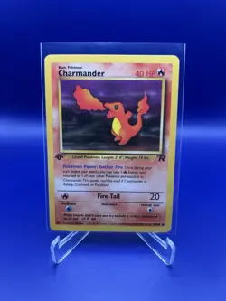 Pokemon Charmander 50/82 1st Edition Team Rocket English LP - Image 1