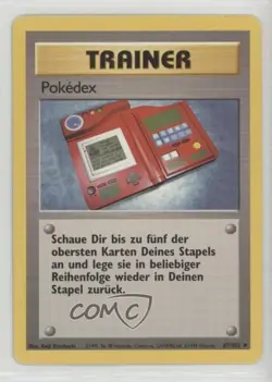 Pokedex German Pokemon Base Set #87 1999 READ - Image 1