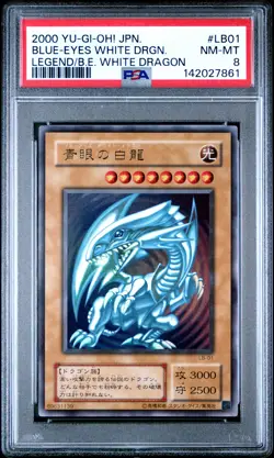 2000 YU-GI-OH! JPN LEGEND OF BLUE EYES WHITE DRAGON BLUE-EYES WHITE DRAGON PSA 8 - Image 1