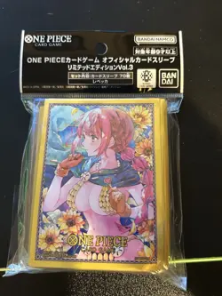 One Piece TCG Official Sleeves Limited Edition Vol 3 Rebecca 70-Pack - Image 1