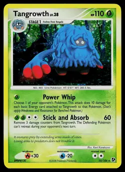 Pokemon Card - Tangrowth Great Encounters 10/106 Holo Rare - Image 1