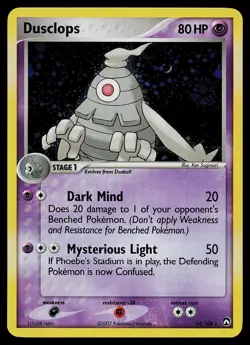 Pokemon Card - Dusclops (EX Power Keepers) Deck Exclusives 14/108 Holo Holo Rare - Image 1
