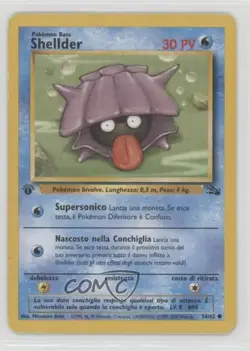 Shellder Italian 1st Ed. Pokemon Fossil #54 1999 - Image 1
