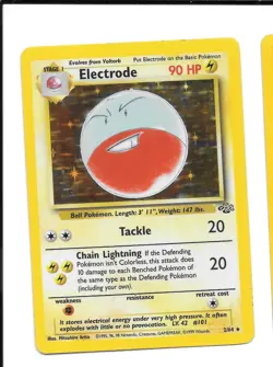 Electrode 2/64 Jungle Holo Rare Unlimited LP Pokemon Card 1999 - Image 1