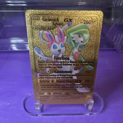 Pokemon Gardevoir & Sylveon GX TAG TEAM Gold Foil Card - Image 1