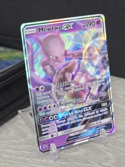 Pokemon Card TCG Mewtwo GX SM196 Black Star Promo Holo Sun & Moon 2019 NM - Image 1