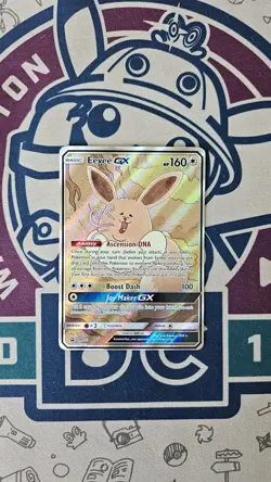 Eevee GX SM233 Black Star Promo Q-Rais Full Art Pokemon Card - Near Mint - Image 1