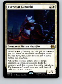 Magic the Gathering Turncoat Kunoichi Teenage Mutant Ninja Turtles MTG - Image 1