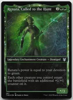 Renata, Called to the Hunt Showcase FOIL 267 Uncommon Theros Beyond Death NM MTG - Image 1