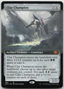 Clay Champion Extended Art 362 Mythic The Brothers' War NM MTG - Image 1