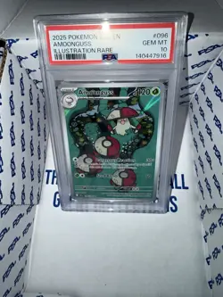 Pokemon Black Bolt #96 Amoonguss Illustration PSA Gem Mint 10 - Image 1