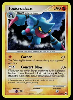 Pokemon Card - Toxicroak Arceus 11/99 Holo Rare - Image 1