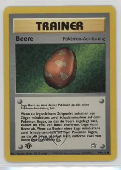 Berry German 1st Ed. Pokemon Neo Genesis #99 2000 - Image 1