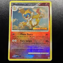Pokemon Monferno [Diamond & Pearl] 056/130 Burger King Promos Reverse Holo - Image 1