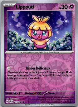 Carte Pokemon Lippouti 075/191 Reverse - 2024 - Image 1