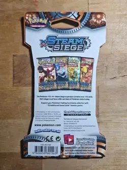 Pokemon XY Steam Siege Sleeved Booster Pack Factory Sealed 07 - Image 2