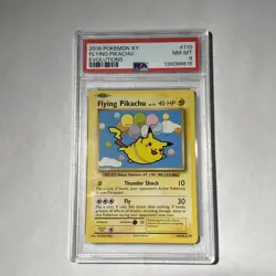 2016 POKEMON XY EVOLUTIONS #110 FLYING PIKACHU PSA 8 - Image 1