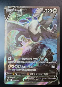 Lugia V #186/195 Alt. Art Silver Tempest Ultra Rare Holo Pokemon TCG NM - Image 1