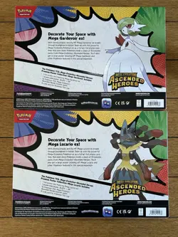 Pokemon Tcg Ascended Heroes Premium Poster Collection Set Lucario & Gardevoir 🔥 - Image 4
