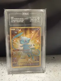Pokemon Mew Celebrations 025/025 Secret Rare Full Art Holo TAG 9 2021 - Image 3