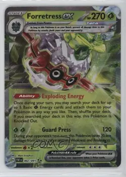 Forretress ex Pokemon Scarlet & Violet Paldean Fates #002 - Image 1