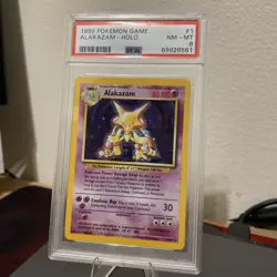 1999 Pokemon Game Alakazam-Holo 1/102 PSA 8 New Grade - Image 3